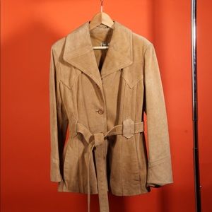 Vintage 70’s Leather Suede Coat